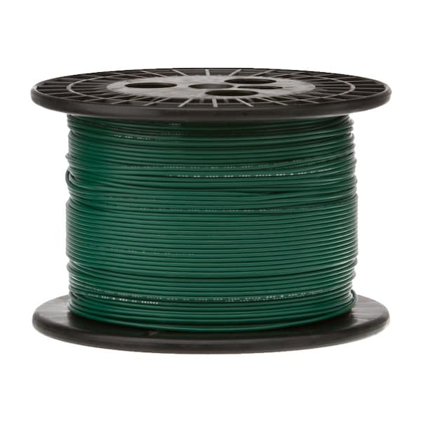 Primary Wire, Hook Up; GPT, 18 AWG, 1C C, Green, PVC, Stranded, 60V, 1000 ft.
